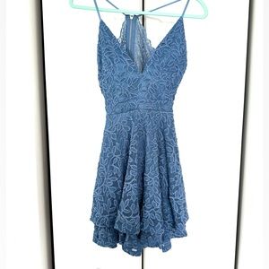 Spaghetti Strap Open Back Sequin Dress, Size M